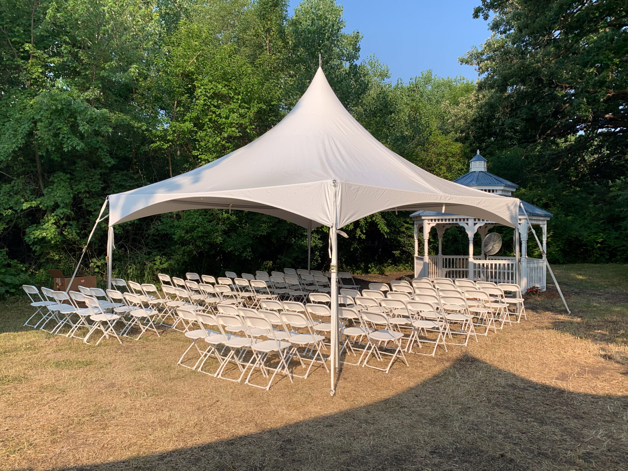 20x20 High Peak Frame Tent - Marquee Tent for Rent