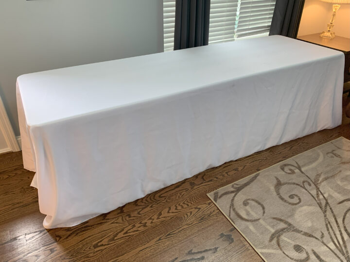 8' Table Cloths for Rent - Rent Table Linens - 90x156 Table Cloths