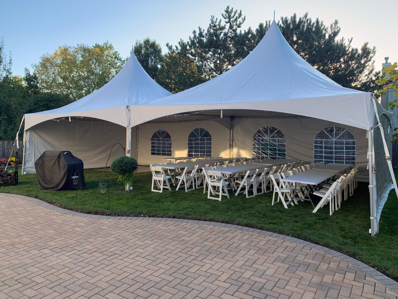 20x40 High Peak Frame Tent - Party Tent for Rent