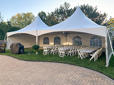 20x40 Modular Frame Tent for Rent