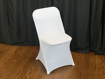 White folding event chairs for rent