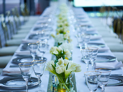 Gold Chiavari wedding chairs for rent.