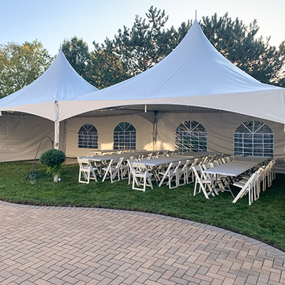 Oswego wedding tents - 20x40 High Peak Tent