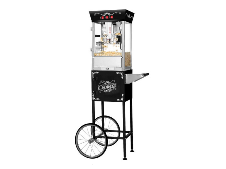 Popcorn machine with cart for rent near me