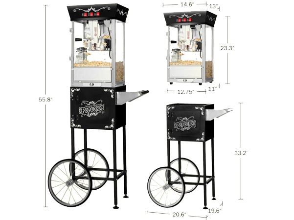 Theater popcorn maker machine for rent