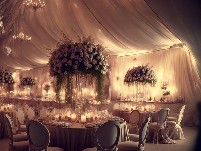 Wedding tent lighting for rent.